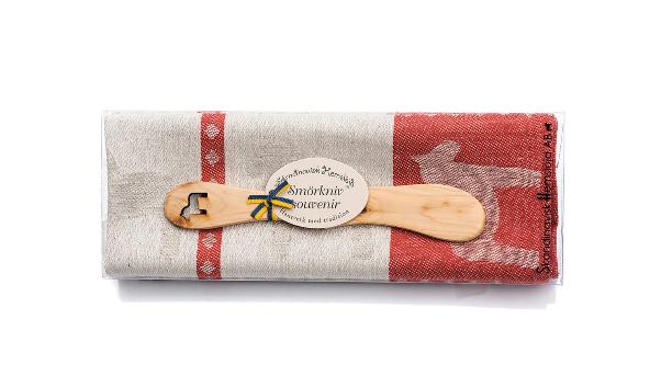 プレゼントパックは、木製バターナイフと大きめキッチンタオルのセット