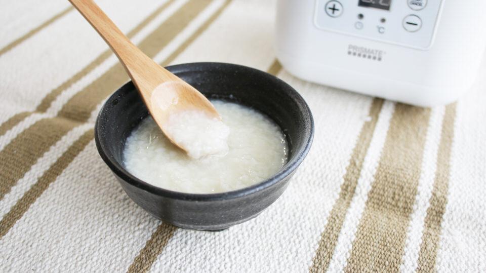 米麹と水で手作り甘酒